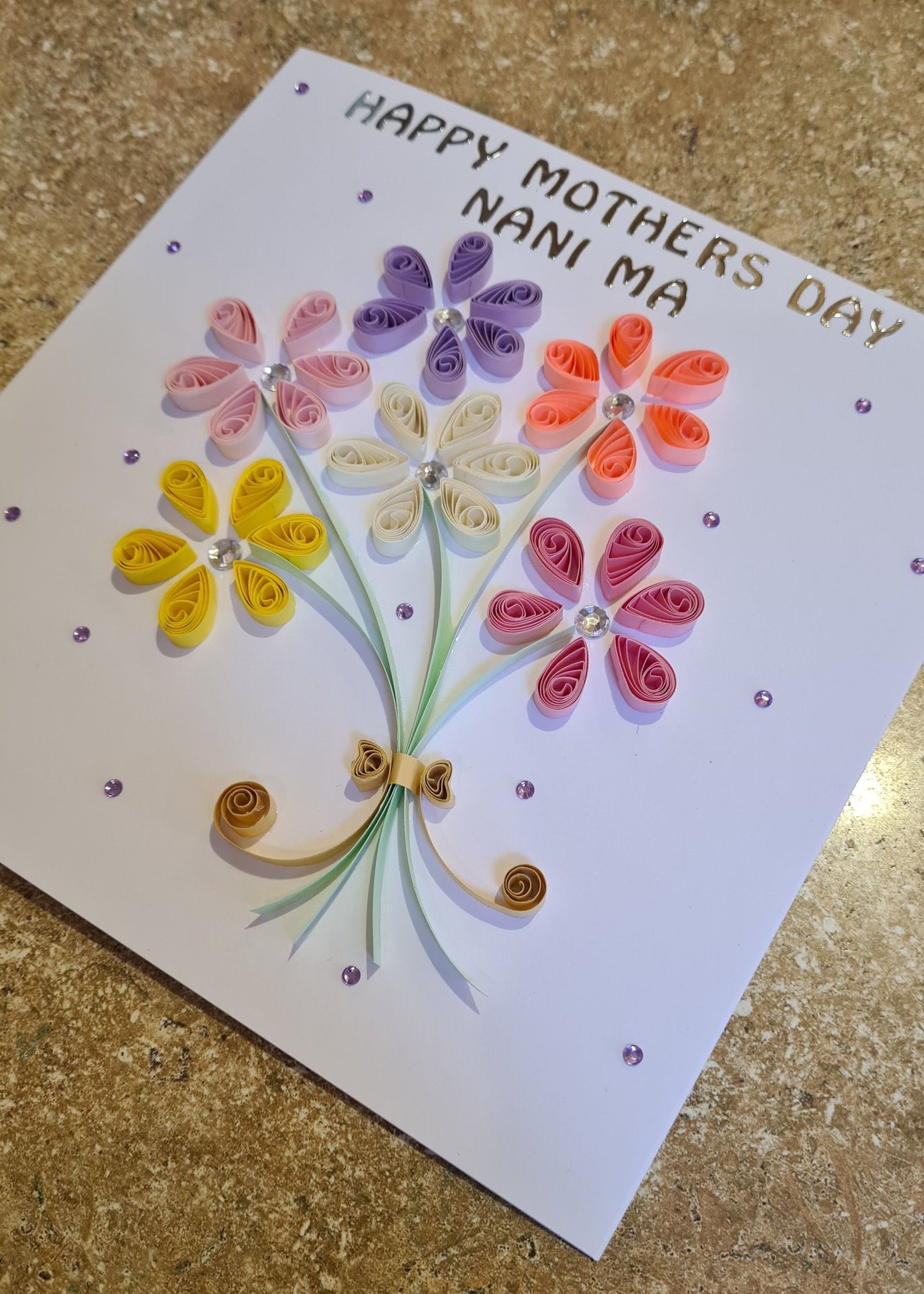 Quilled Bouquet Card