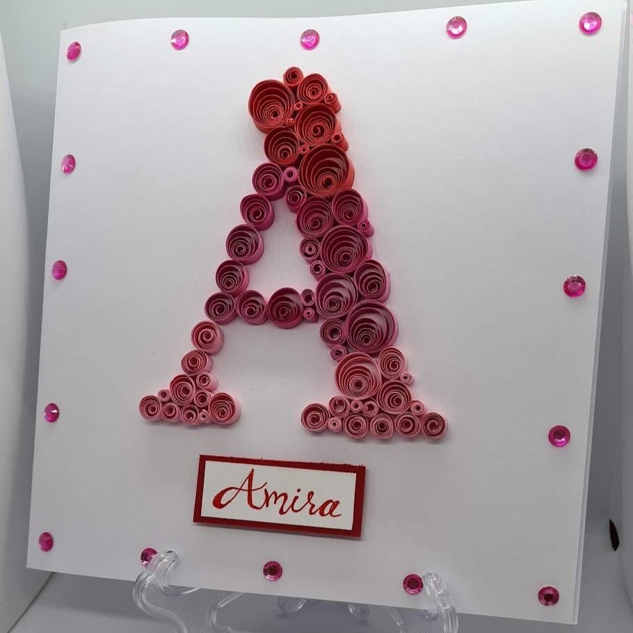 Quilled Letter Cards