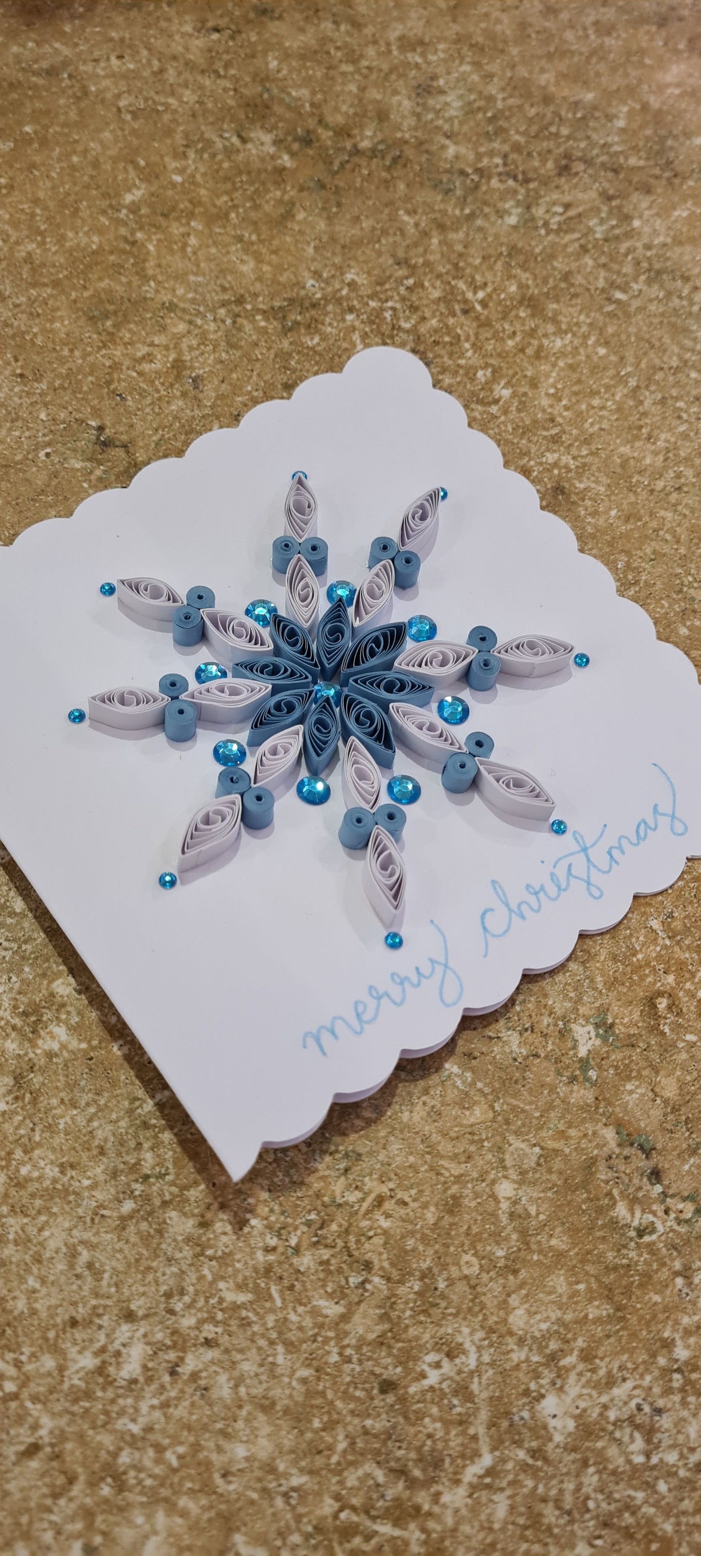 Quilled Snowflake Christmas Cards