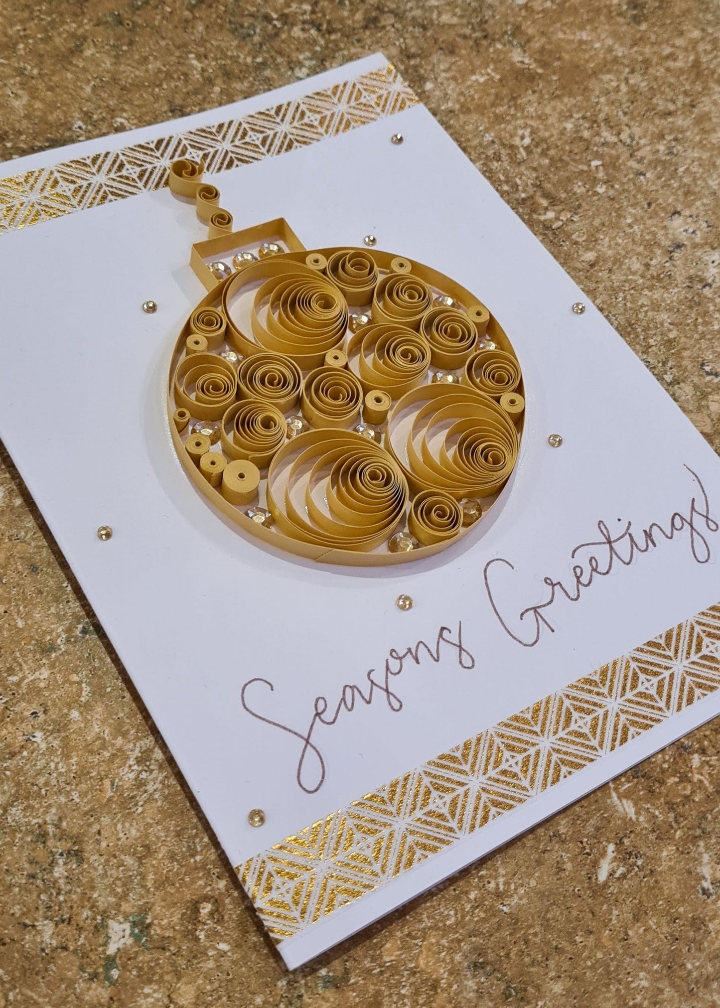 Quilled Christmas Bauble Cards