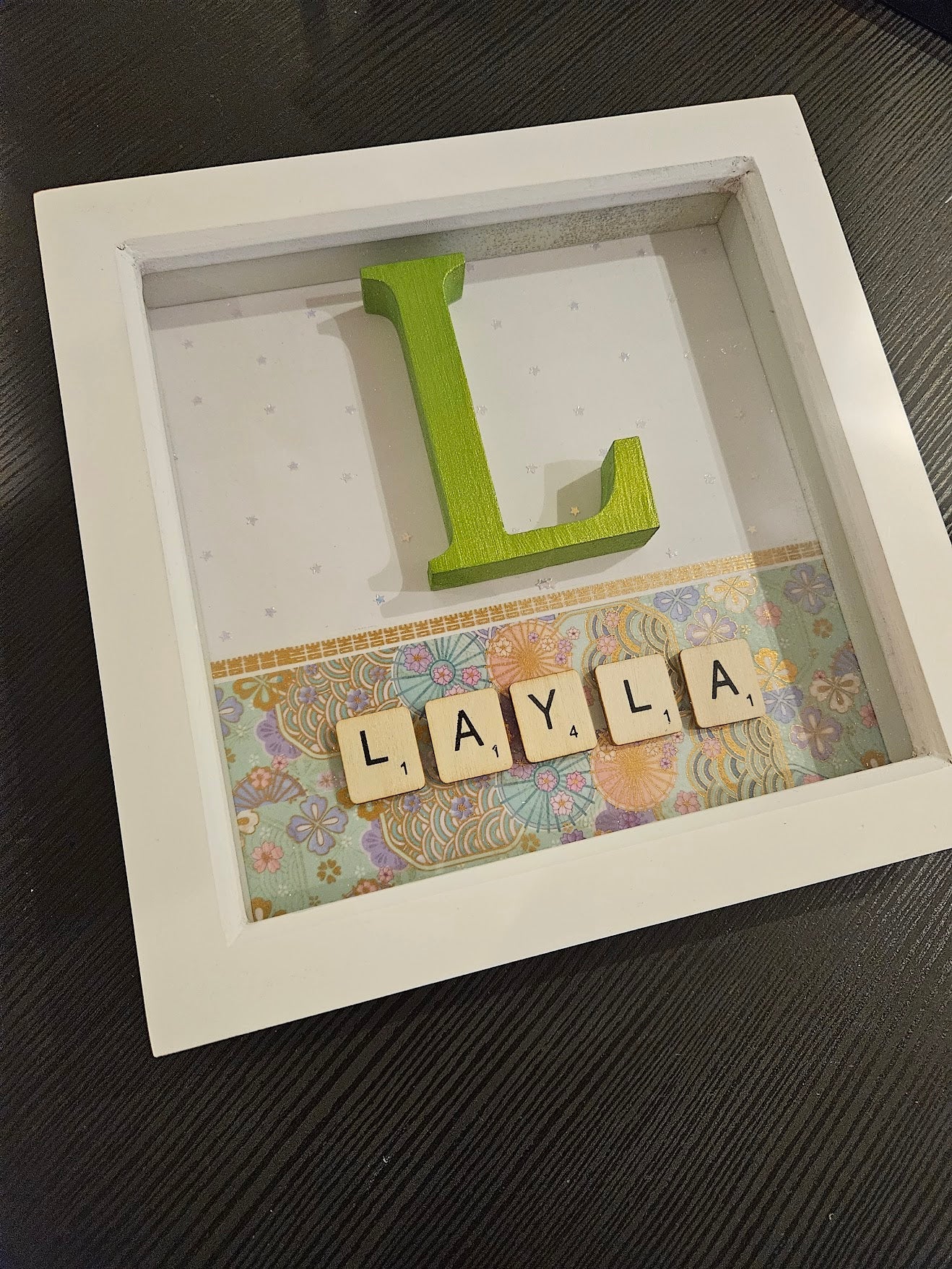 Personalised Letter Shadow Box Frame