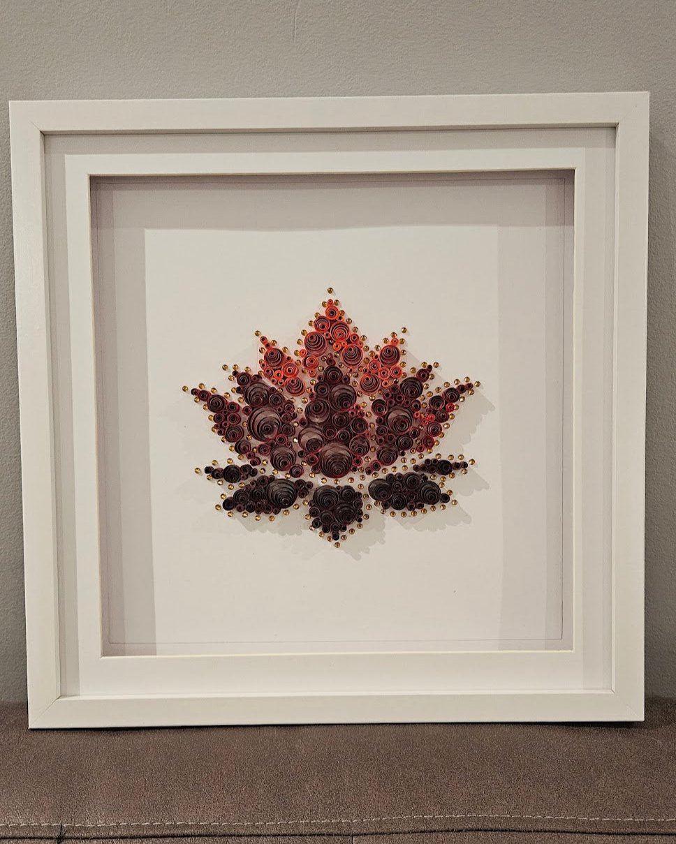 Quilled Lotus Flower Picture Frame