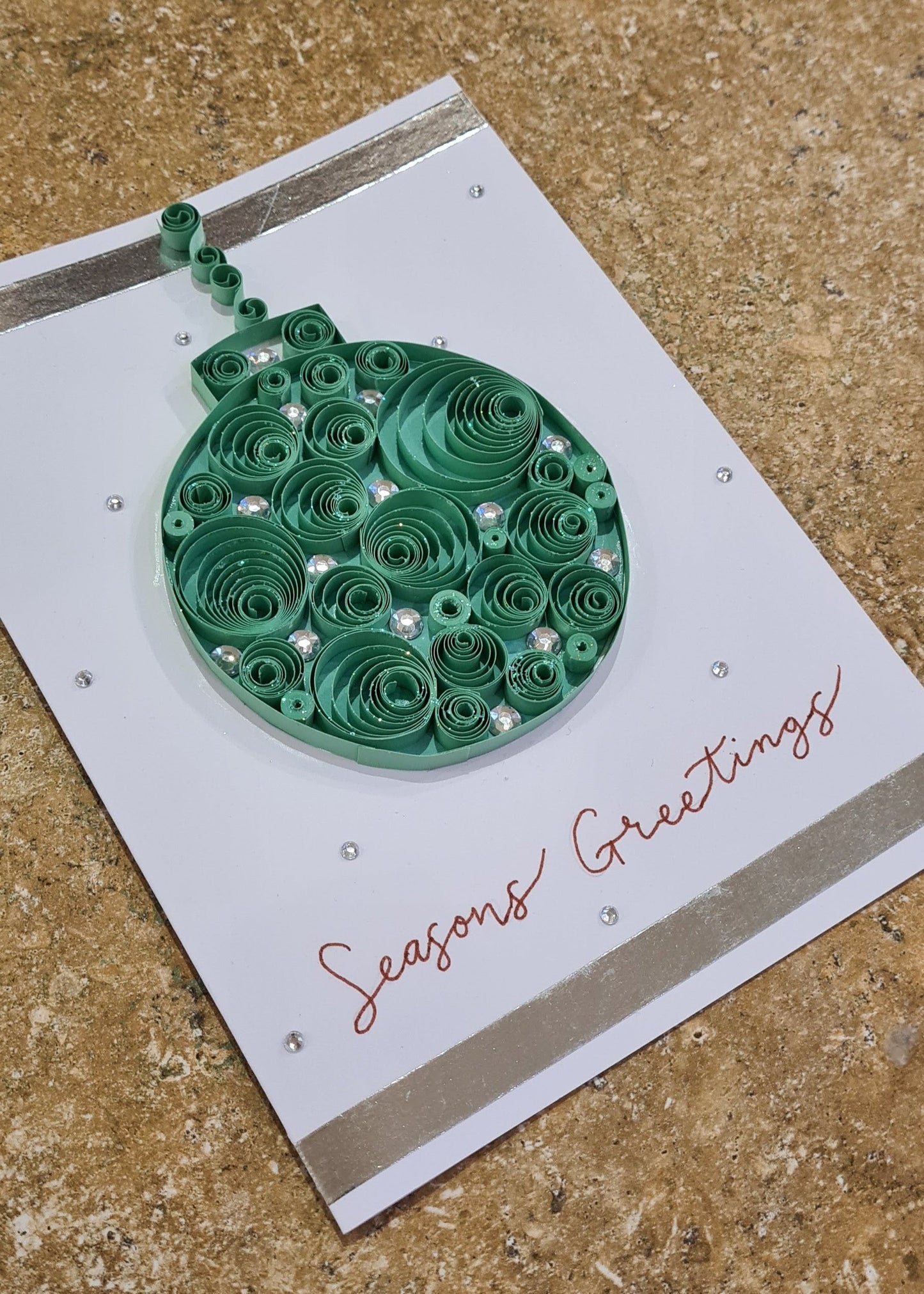 Quilled Christmas Bauble Cards