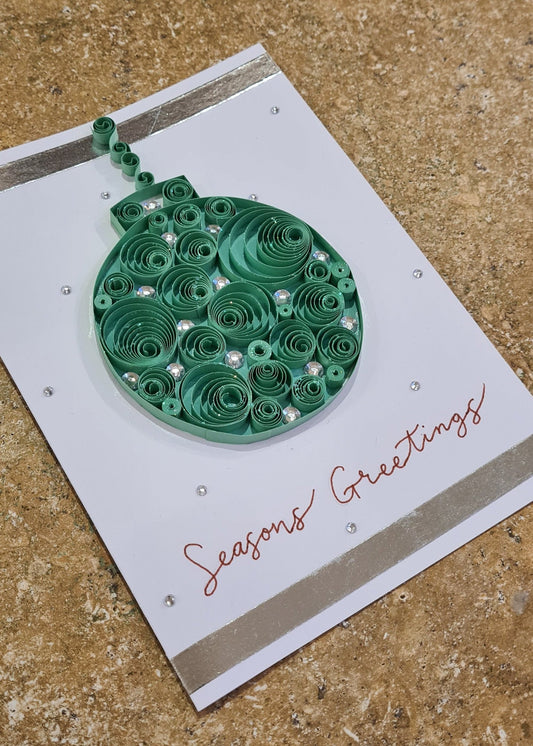 Quilled Christmas Bauble Cards