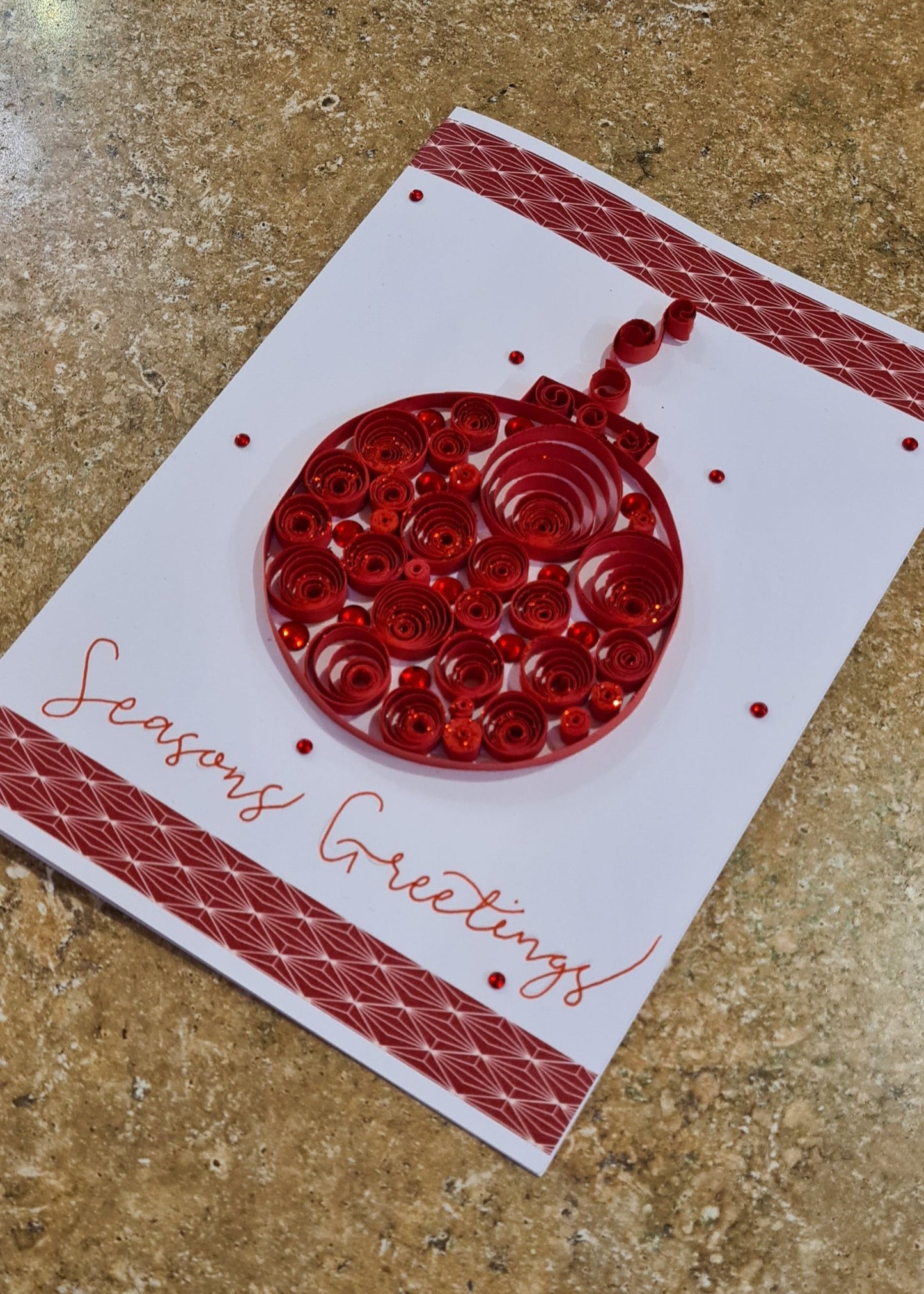 Quilled Christmas Bauble Cards