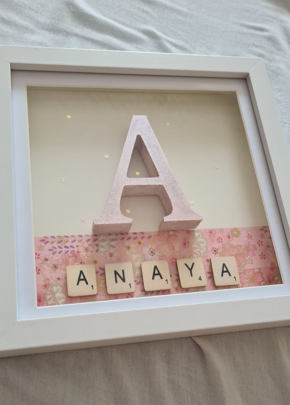 Personalised Letter Shadow Box Frame