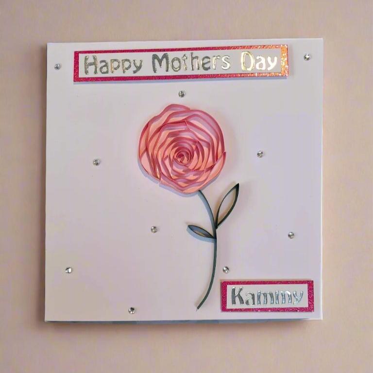 Rose Mothers Day/Happy Birthday Card